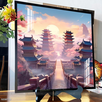 Tranh phong thủy phong cảnh thác nước thiên nhiên