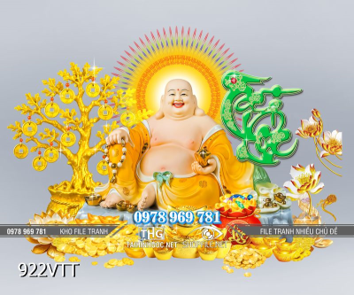 File tranh Phật Di Lặc cây kim tiền tài lộc đón xuân Bính Ngọ 922VTT File tranh Phật Di Lặc cây kim tiền tài lộc đón xuân Bính Ngọ 922VTT