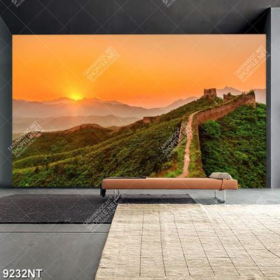 Tranh hoàng hôn bên vạn lý trường thành