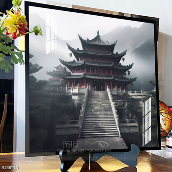 Tranh phong thủy phong cảnh thác nước thiên nhiên