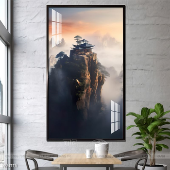 Tranh phong thủy phong cảnh thác nước thiên nhiên