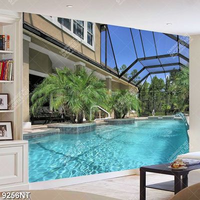 Tranh hồ bơi đẹp 9256NT