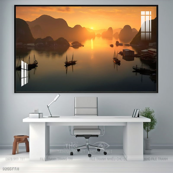 Tranh phong thủy sơn thủy đẹp