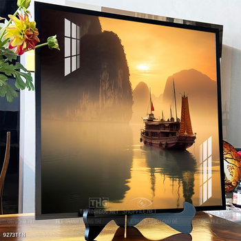 Tranh phong thủy phong cảnh thác nước thiên nhiên