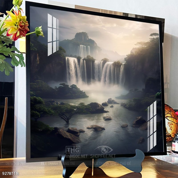 Tranh phong thủy nước non tuyệt đẹp