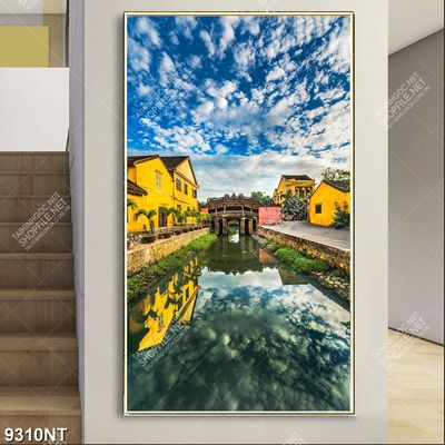 Tranh phố cổ Hội Am 9310NT