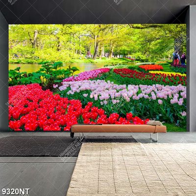 Tranh công viên hoa nở 9320NT