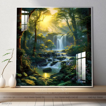 Tranh phong thủy sơn thủy đẹp