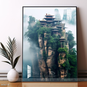 Tranh phong thủy sơn thủy hữu tình