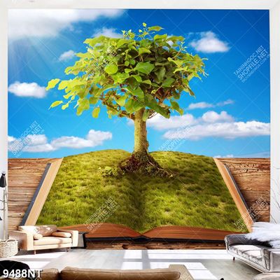 Tranh nghệ thuật cây xanh 9488NT