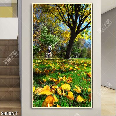 Tranh mùa thu lá rụng 9489NT