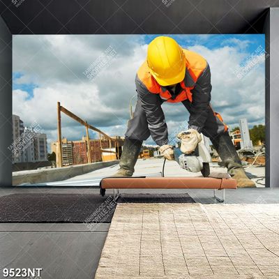 Tranh công nhân làm việc 9523NT