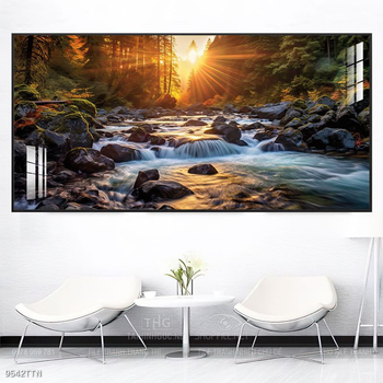 Tranh phong thủy nước non tuyệt đẹp