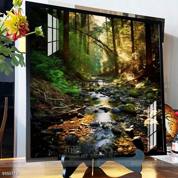 Tranh phong thủy nước non tuyệt đẹp