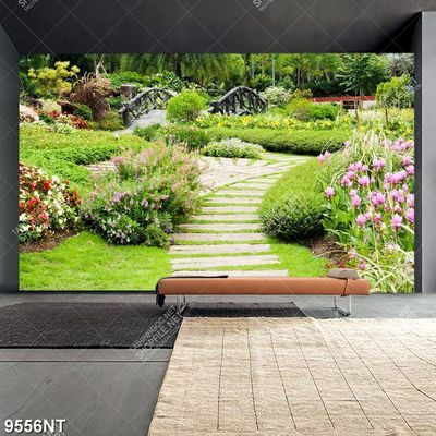 Tranh công viên tươi đẹp 9554NT