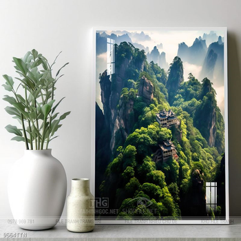 Tranh phong thủy sơn thủy đẹp