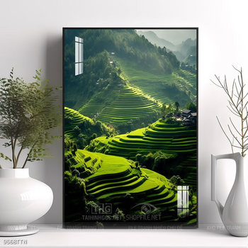 Tranh phong thủy nước non tuyệt đẹp