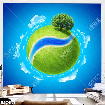 Tranh nghệ thuật quả cầu xanh 9574NT