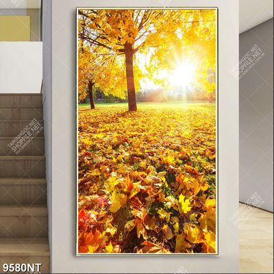 Tranh mùa thu lá vàng 9580NT