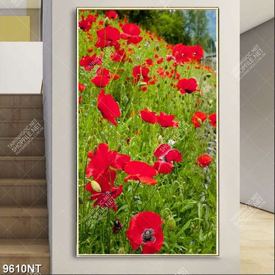 Tranh vườn hoa nở 9610NT