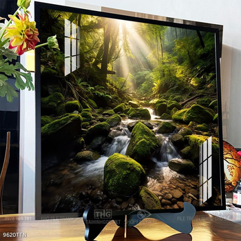 Tranh phong thủy nước non tuyệt đẹp