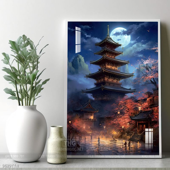 Tranh phong thủy sơn thủy đẹp