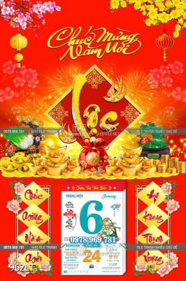 File lịch Tết Tài Lộc chúc mừng năm mới 962LT File lịch Tết Tài Lộc chúc mừng năm mới 962LT