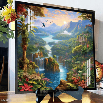 Tranh phong thủy sơn thủy hữu tình