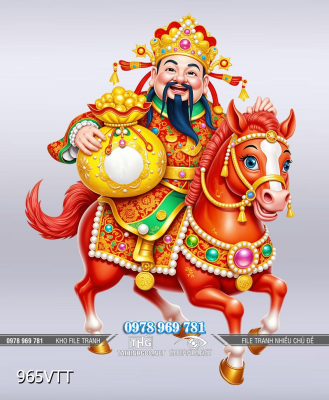 File psd tranh thần tài tài lộc ngựa vàng tết 965VTT File psd tranh thần tài tài lộc ngựa vàng tết 965VTT
