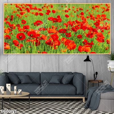 Tranh cánh đồng hoa nở 9660NT