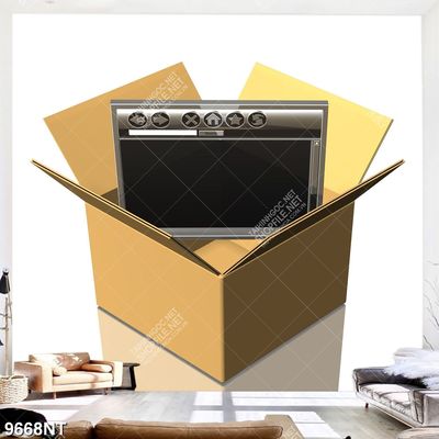 Tranh thùng giấy mở