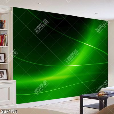 Tranh sắc màu xanh lá 9671NT
