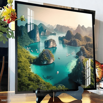 Tranh phong thủy nước non tuyệt đẹp