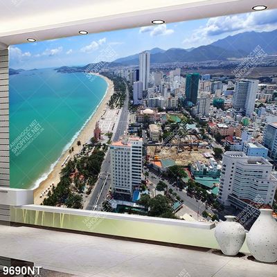 Tranh thành phố bên biển