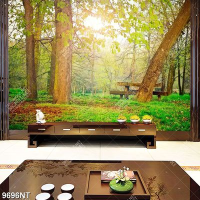 Tranh khu rừng xanh 9696NT