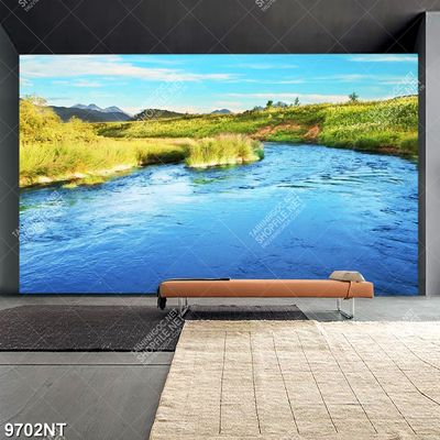 Tranh dòng sông êm ả