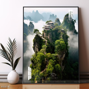 Tranh phong thủy sơn thủy hữu tình
