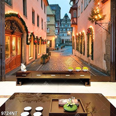 Tranh bên ngoài nhà hàng