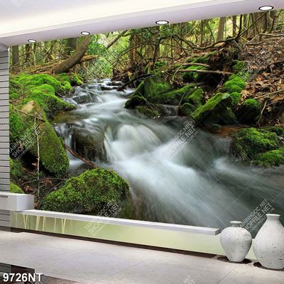 Tranh dòng suối chảy