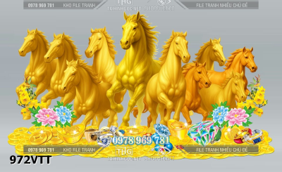 File psd mã đáo thành công ngựa vàng bát mã 972VTT