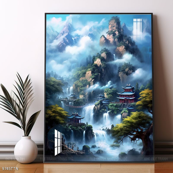 Tranh phong thủy sơn thủy hữu tình