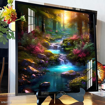 Tranh phong thủy nước non tuyệt đẹp