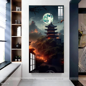 Tranh phong thủy sơn thủy đẹp