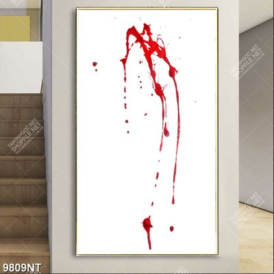 Tranh vệt máu đỏ 9809NT