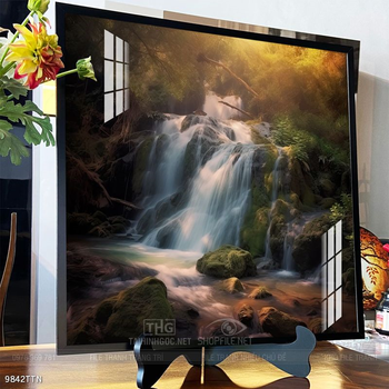 Tranh phong thủy nước non tuyệt đẹp