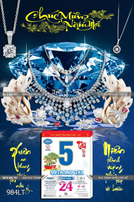 File lịch Tết doanh nhân đá quý 984LT File lịch Tết doanh nhân đá quý 984LT