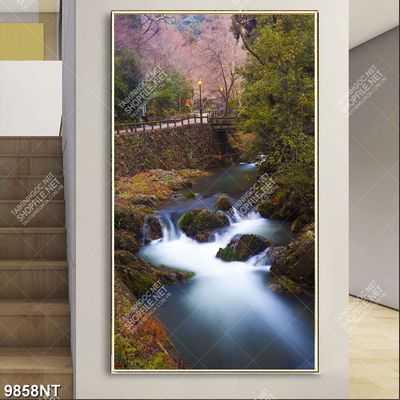 Tranh suối nước đẹp 9858NT