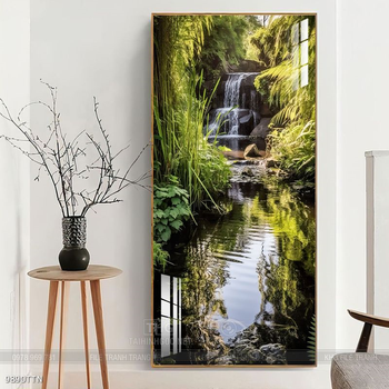 Tranh phong thủy nước non tuyệt đẹp