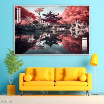 Tranh phong thủy treo trang trí phòng khách