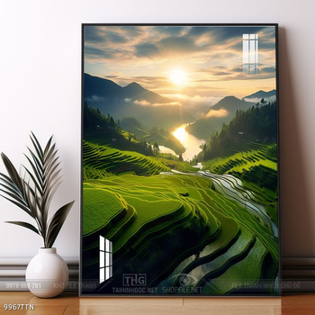 Tranh phong thủy sơn thủy hữu tình